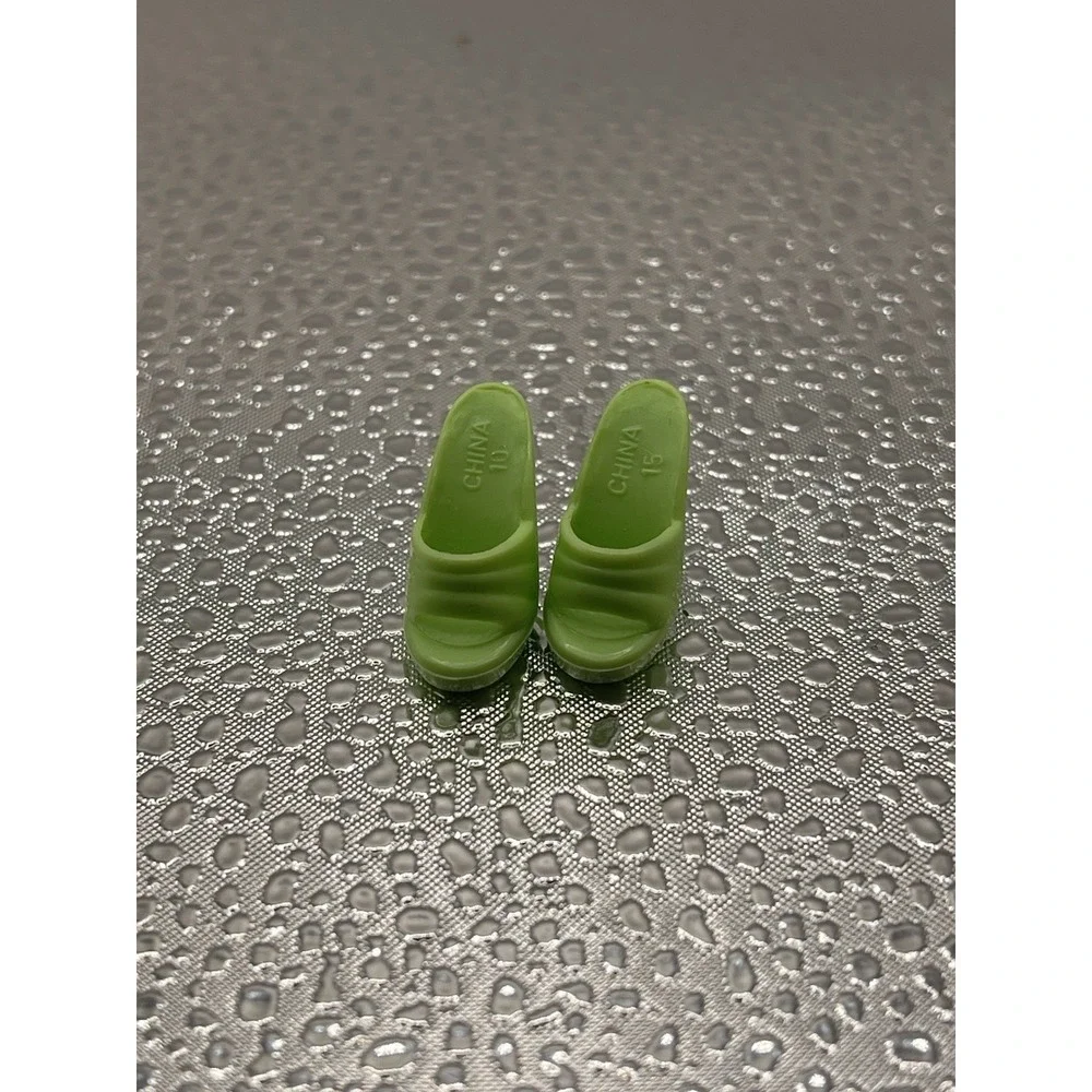 GREEN Barbie FASHION AVENUE Teen Skipper Doll‎ MULE HIGH HEEL SLIDE Sandals 31